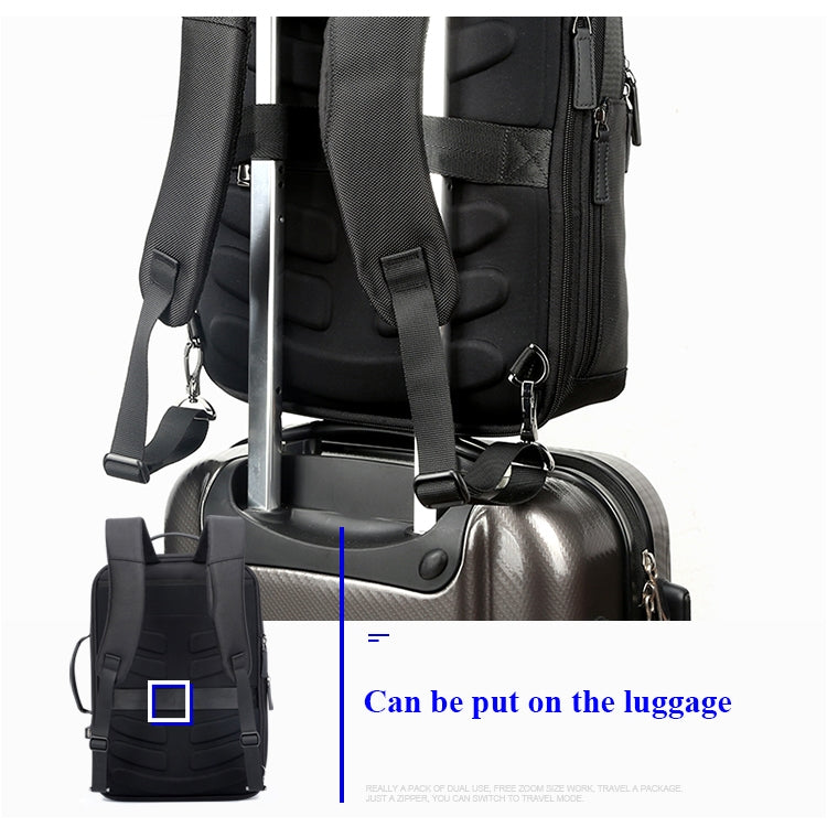 Bopai 751-006551 Zaino per laptop traspirante, casual, di grande capacità, con interfaccia USB esterna, dimensioni: 30 x 12 x 44 cm, 751-006551