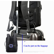 Bopai 751-006551 Zaino per laptop traspirante, casual, di grande capacità, con interfaccia USB esterna, dimensioni: 30 x 12 x 44 cm, 751-006551