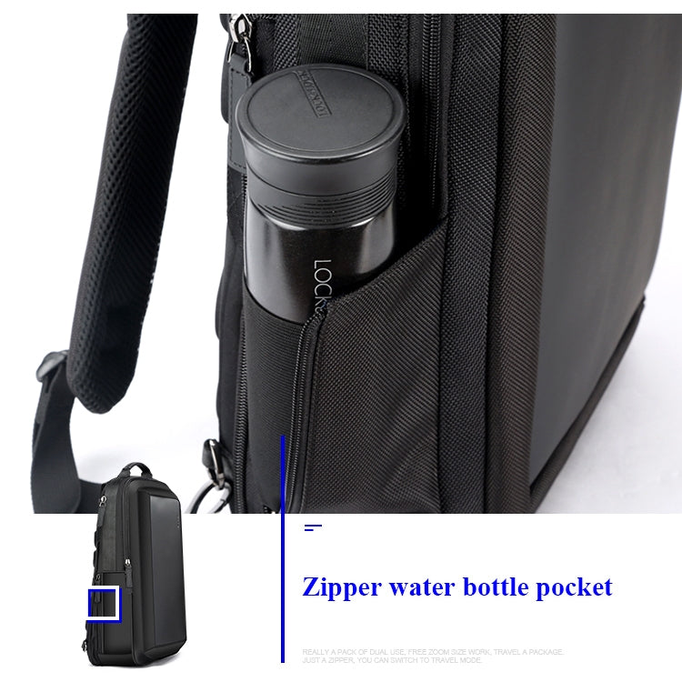 Bopai 751-006551 Zaino per laptop traspirante, casual, di grande capacità, con interfaccia USB esterna, dimensioni: 30 x 12 x 44 cm, 751-006551