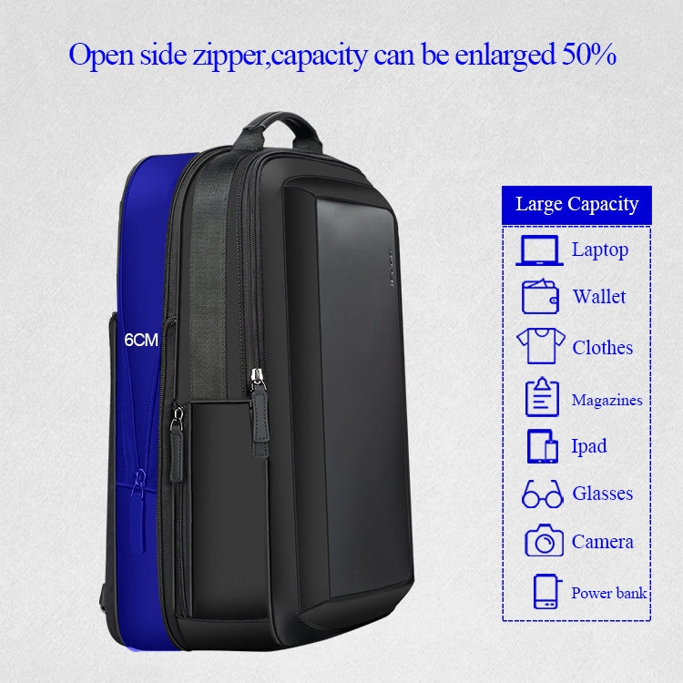 Bopai 751-006551 Zaino per laptop traspirante, casual, di grande capacità, con interfaccia USB esterna, dimensioni: 30 x 12 x 44 cm, 751-006551