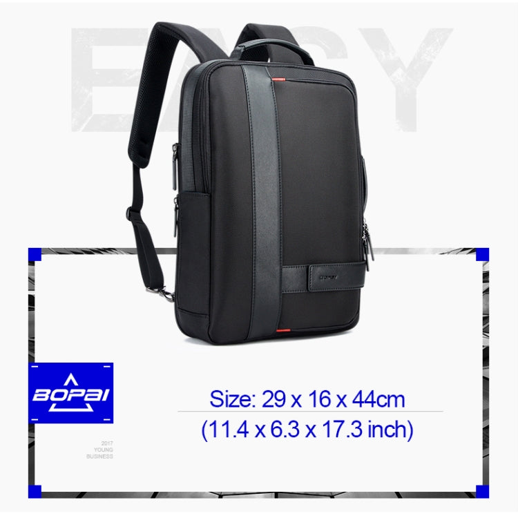 Bopai 751-006561 Zaino per laptop traspirante, casual, di grande capacità, con interfaccia USB esterna, dimensioni: 29 x 16 x 44 cm, 751-006561