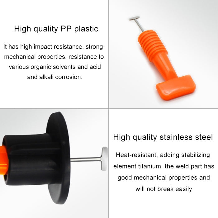 Dispositivo di livellamento piastrelle con clip 50 pezzi