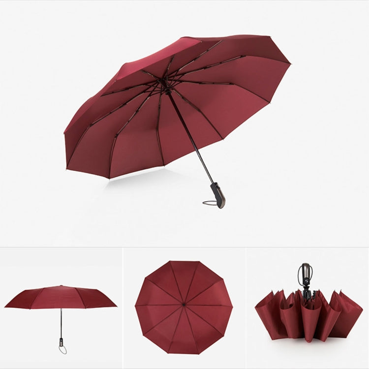 Ombrello anti-UV impermeabile tre pieghe portatile leggero automatico
