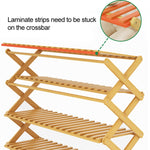 Scaffale pieghevole in legno massello 4 strati 70 cm