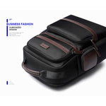 Bopai 751-007301 Borsa a tracolla doppia impermeabile antifurto da lavoro di grande capacità, con porta di ricarica USB, dimensioni: 28x19x42 cm