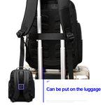 Bopai 751-007301 Borsa a tracolla doppia impermeabile antifurto da lavoro di grande capacità, con porta di ricarica USB, dimensioni: 28x19x42 cm