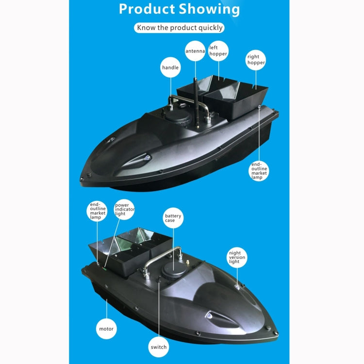 D13C Barca con esca da pesca per nave da pesca con telecomando multifunzione a doppio magazzino, D13C