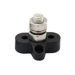 Barra collettrice M10 nera con perni terminali singoli per carichi pesanti per auto/camper/barca, M10 Black