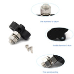Barra collettrice M10 nera con perni terminali singoli per carichi pesanti per auto/camper/barca, M10 Black