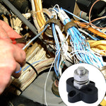 Barra collettrice M10 nera con perni terminali singoli per carichi pesanti per auto/camper/barca, M10 Black