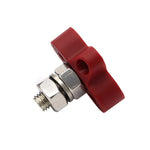 Barra collettrice M10 rossa con perni terminali singoli per carichi pesanti per auto/camper/barca, M10 Red