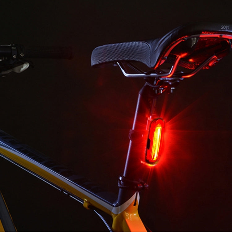 AQY-096 Fanale posteriore per bici a LED bicolore ricaricabile tramite USB IPX4 rimovibile, White & Red, Blue & Red