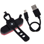 Fanale posteriore per bici LED monocolore ricaricabile USB
