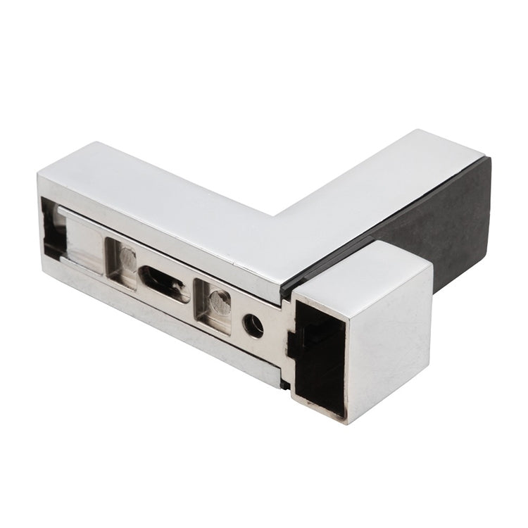 2 staffe per pannelli in legno di vetro con clip fissa in lega di zinco lucida tipo F da 3-24 mm, 3-24mm Glossy