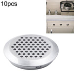 100 pz 29 mm superficie smussata armadio rotondo presa d'aria griglia in acciaio inossidabile con feritoie di copertura con piccoli fori, 29mm Bevel