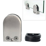 2 PCS 9-14mm Concavo Fondo Curvo Opaco Lucido In Acciaio Inox 304 Clip Fissa Ringhiera In Vetro Strato di Legno Bordo staffa di serraggio, 12-16mm, Curved Bottom, 304 Stainless Steel