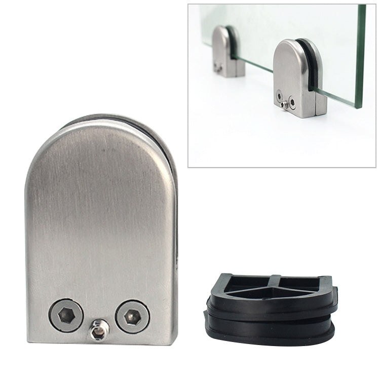 2 PCS 15-20mm Fondo Piatto Opaco Lucido In Acciaio Inox 304 Clip Fissa Ringhiera In Vetro Strato di Legno Bordo staffa di serraggio, 15-20mm, Flat Bottom, 304 Stainless Steel