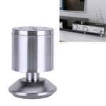 Piedini per mobili per divani con colonna ispessita per trafilatura di fili in acciaio inossidabile da 5 pezzi, altezza: 80 mm, 80mm