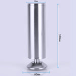 Piedini per mobili per divani con colonna ispessita per trafilatura di fili in acciaio inossidabile da 3 pezzi, altezza: 180 mm, 180mm