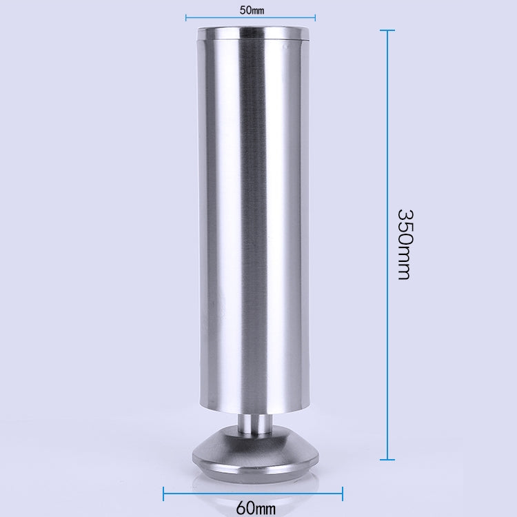 Piedini per mobili per divani a colonna ispessita con trafilatura in filo di acciaio inossidabile da 2 pezzi, altezza: 350 mm, 350mm