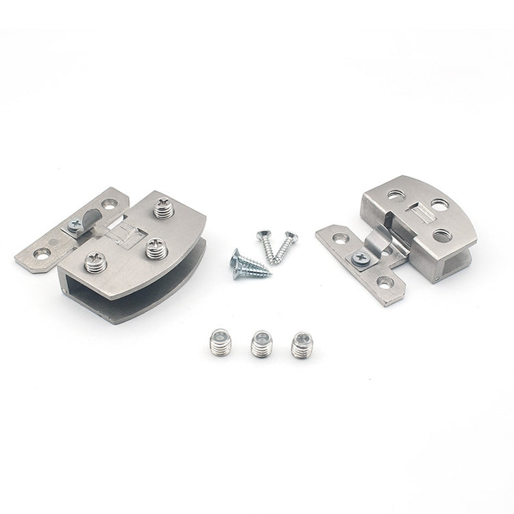 Cerniera in vetro con superficie spazzolata libera da 3 fori aperti, dimensioni: S, 3-7 mm, S