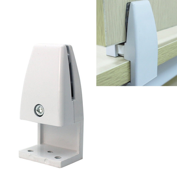 Clip per divisorio con clip di fissaggio per schermo da tavolo da ufficio in lega di alluminio a forma di L da 3 pezzi (bianco), L Shape (White)