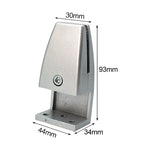 Clip per divisorio con clip di fissaggio per schermo da desktop da ufficio in lega di alluminio a forma di L da 3 pezzi (argento), L Shape (Silver)
