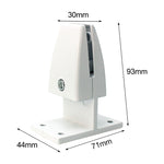 Clip per divisorio con clip di fissaggio per schermo da ufficio in lega di alluminio a forma di T da 3 pezzi (bianco), T Shape (White)
