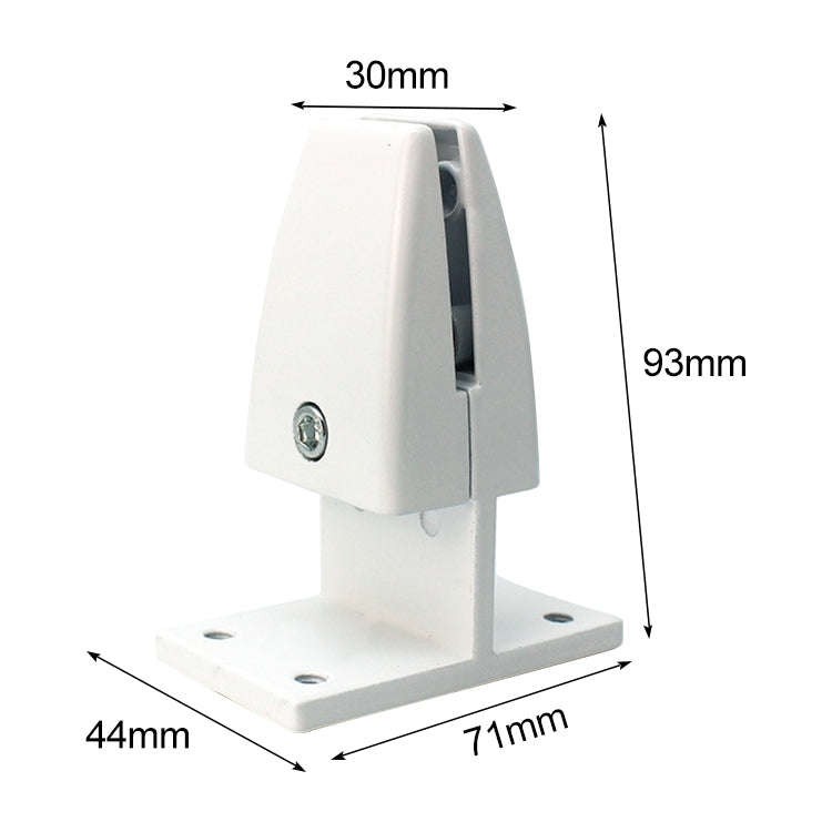 Clip per divisorio con clip di fissaggio per schermo da ufficio in lega di alluminio a forma di T da 3 pezzi (bianco), T Shape (White)