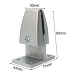 Clip per divisorio con clip di fissaggio per schermo da desktop da ufficio in lega di alluminio a forma di T da 3 pezzi (argento), T Shape (Silver)