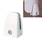Clip per divisorio con clip di fissaggio per schermo da desktop da ufficio in lega di alluminio a forma piatta da 5 pezzi (bianco), Flat Shape (White)
