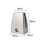 Clip per divisorio con clip di fissaggio per schermo da tavolo da ufficio in lega di alluminio a forma piatta da 5 pezzi (Argento), Flat Shape (Silver)