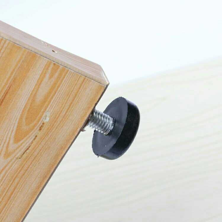 Stub di supporto per viti per mobili con poggiapiedi regolabile da 50 pezzi, M8x20, M8x20