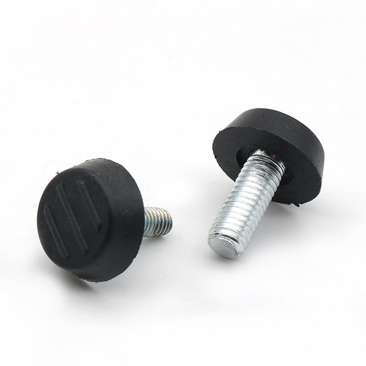 100 pezzi di supporto per vite per mobili con poggiapiedi regolabile, M6x18 (nero), M6x18 (Black)