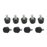 Stub di supporto per viti per mobili con poggiapiedi regolabile da 100 pezzi, M6x15, M6x15