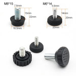 Stub di supporto per viti per mobili con poggiapiedi regolabile da 100 pezzi, M6x14, M6x14