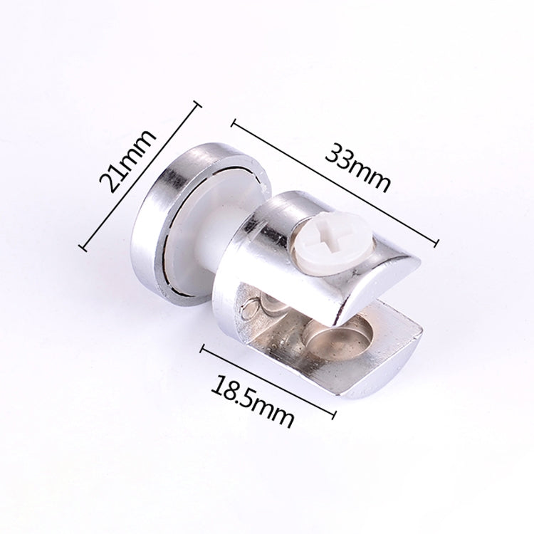 Morsetto di fissaggio per vetro cilindrico da 12 mm con staffa fissa luminosa in lega di zinco da 10 pezzi con base, 12mm Cylindrical, with Base