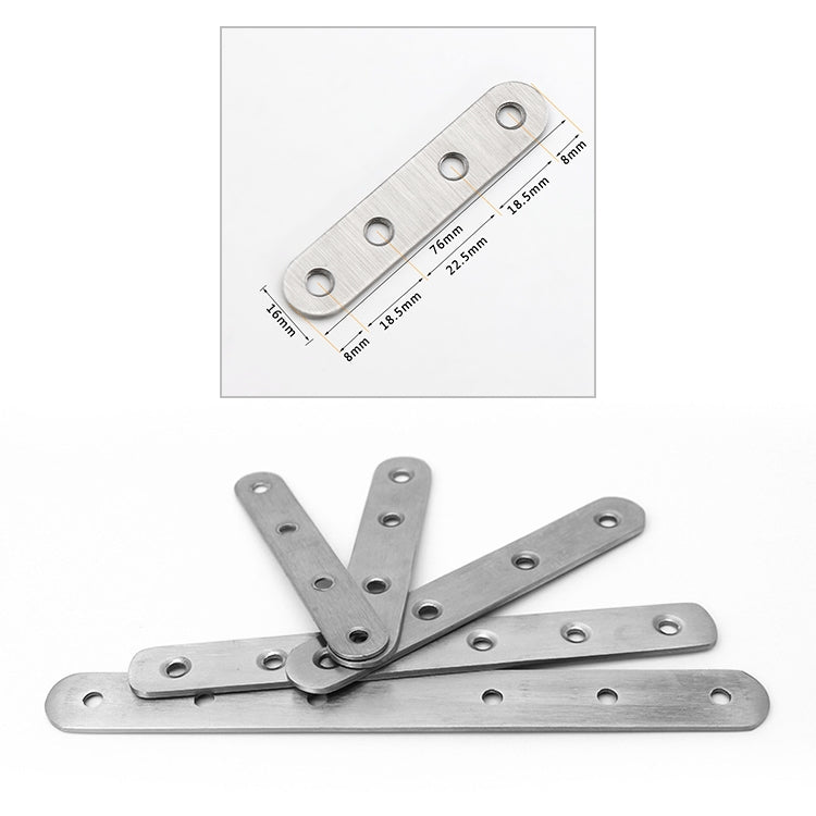 Codice di connessione in acciaio inossidabile da 40 pezzi, pezzo di connessione diritto, numero: 4, 4