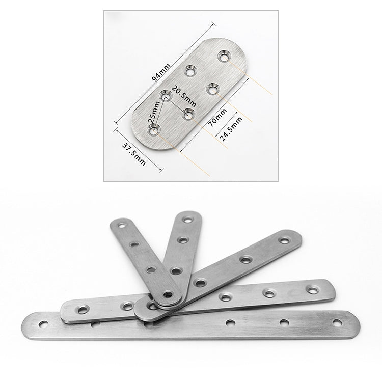 Codice di connessione in acciaio inossidabile da 10 pezzi, pezzo di connessione diritto, numero: 18, 18