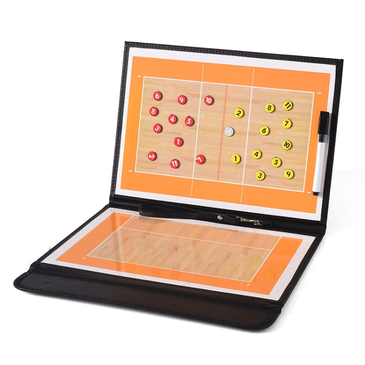 Piastra per allenatore di pallavolo Set per allenamento di pallamano Attrezzatura per pallavolo Grani magnetici e penna, Color folding