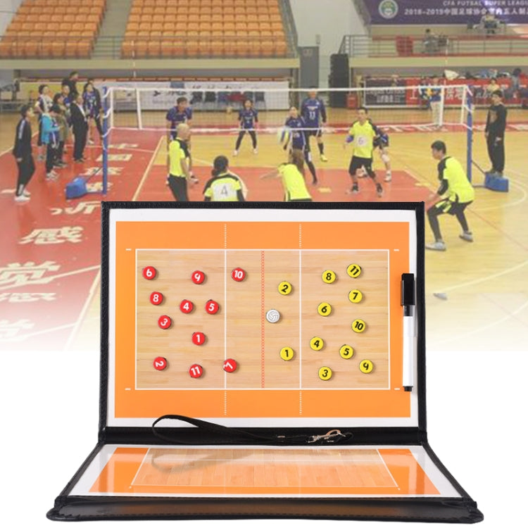 Piastra per allenatore di pallavolo Set per allenamento di pallamano Attrezzatura per pallavolo Grani magnetici e penna, Color folding
