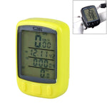 SUNDING 563C Contachilometri contachilometri luminoso per bicicletta con schermo LCD wireless impermeabile, versione inglese, 563C(Black), 563C(Blue), 563C (Yellow)