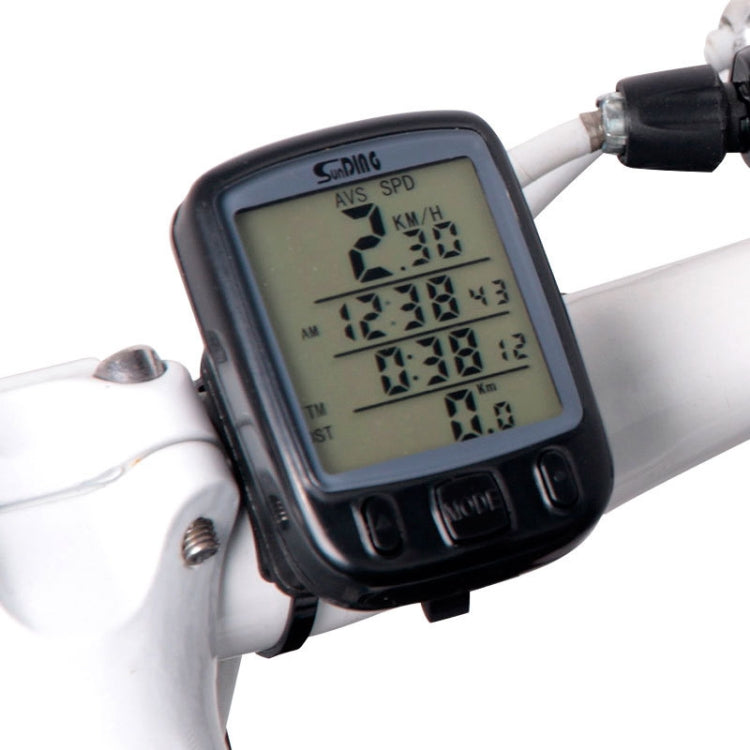 SUNDING 563C Contachilometri contachilometri luminoso per bicicletta con schermo LCD wireless impermeabile, versione cinese, 563C, Chinese Version