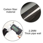 TOSEEK 3K Fibra di carbonio Mountain Bike Bici da strada Tubo sella per bicicletta Reggisella Raccordo per sedile Polo per bicicletta, Dimensioni: 31,6x400 mm, 31.6x400mm