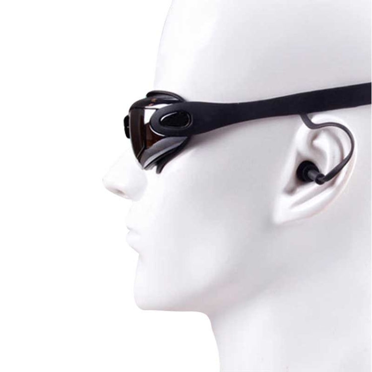 Occhialini da nuoto in silicone antiappannamento galvanico con tappi per le orecchie monopezzo per adulti, A-380 (Black), A-380 (Wine Red)