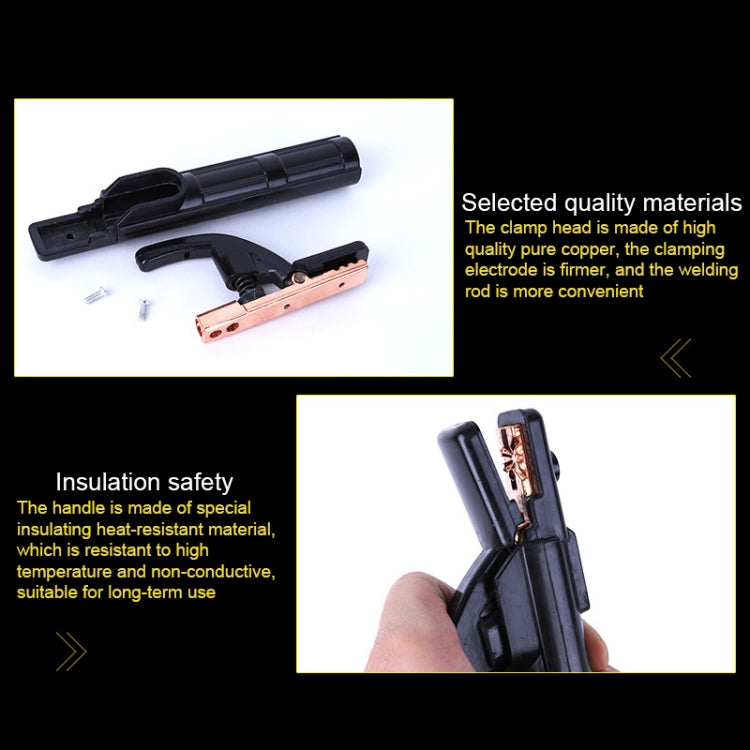 Supporto per elettrodi con morsetti per saldatura per cavi resistenti al calore e durevoli, Welding Clamps