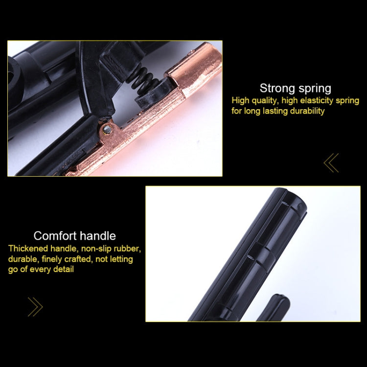 Supporto per elettrodi con morsetti per saldatura per cavi resistenti al calore e durevoli, Welding Clamps
