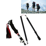 Bastoncini da trekking pieghevoli portatili in lega di alluminio a 5 nodi, lunghezza pieghevole: 28,5 cm, Folding Length : 28.5CM (Black), Folding Length : 28.5CM (Green), Folding Length : 28.5CM (Blue), Folding Length : 28.5CM (Red)