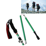 Bastoncini da trekking pieghevoli portatili in lega di alluminio a 5 nodi, lunghezza pieghevole: 28,5 cm, Folding Length : 28.5CM (Black), Folding Length : 28.5CM (Green), Folding Length : 28.5CM (Blue), Folding Length : 28.5CM (Red)