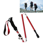 Bastoncini da trekking pieghevoli portatili in lega di alluminio a 5 nodi, lunghezza pieghevole: 28,5 cm, Folding Length : 28.5CM (Black), Folding Length : 28.5CM (Green), Folding Length : 28.5CM (Blue), Folding Length : 28.5CM (Red)